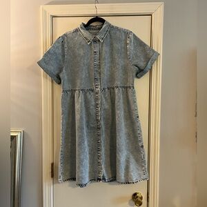 Denim Short Sleeve Dress